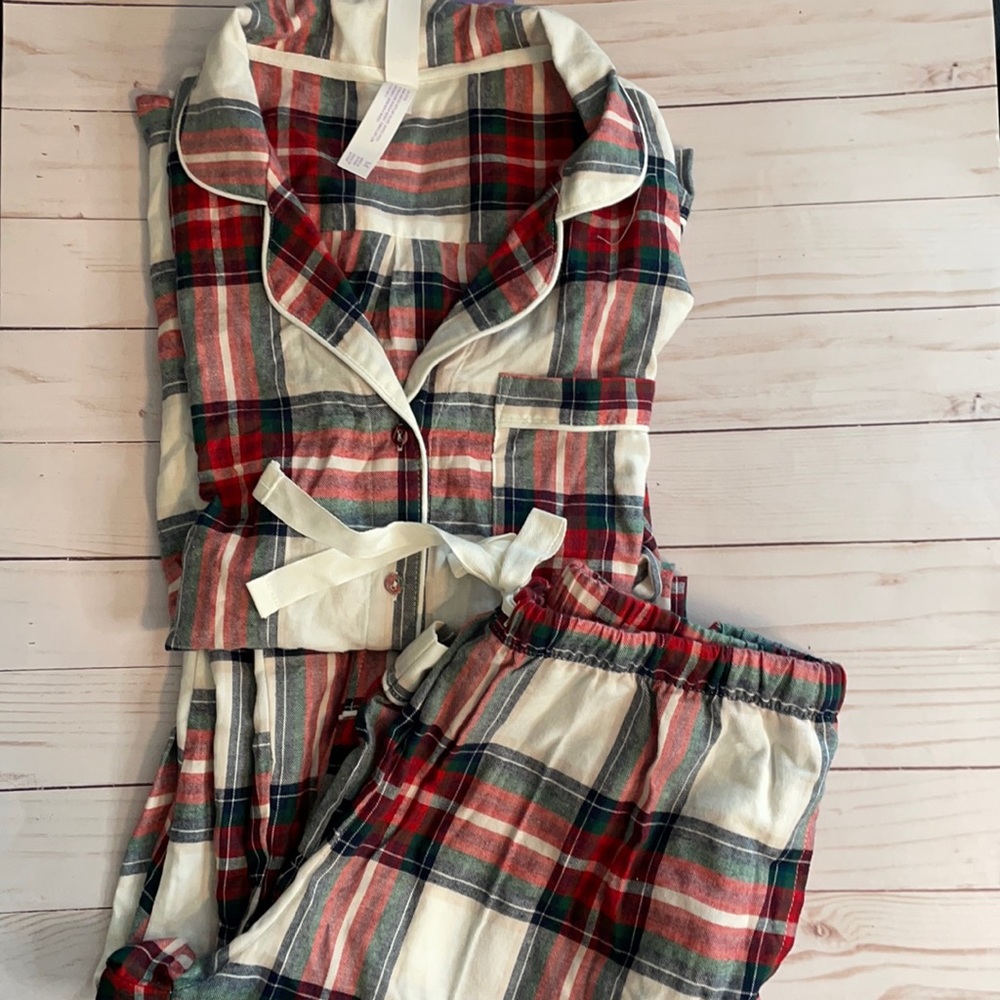 Stars above soft flannel PJ set